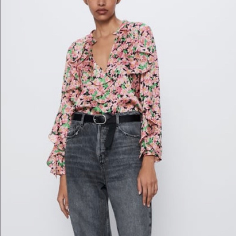 Zara Floral Top